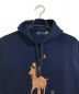 POLO RALPH LAUREN (ポロ・ラルフローレン) レザー Big Pony フリース フーディ ビックポニーパーカー ネイビー サイズ:S：14000円