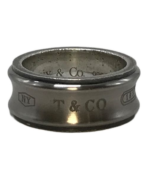 TIFFANY & Co.（ティファニー）Tiffany & Co. (ティファニー) チタンシルバーコンビナローリング　SILVER925×チタン サイズ:11号の古着・服飾アイテム