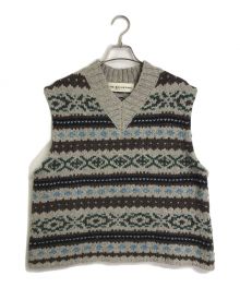 Shinzone（シンゾーン）の古着「FAIR ISLE VEST　フェアアイルベスト　ニットベスト」｜グレー