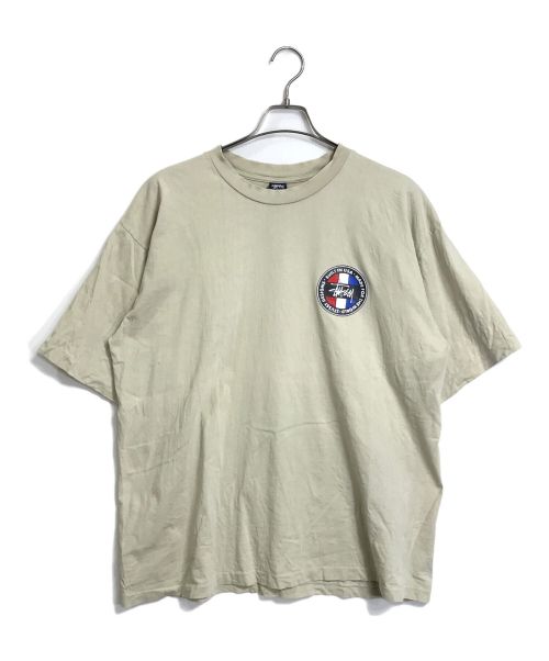 stussy（ステューシー）stussy (ステューシー) 【古着】90’SバックプリントTシャツ　90年代 ベージュ サイズ:Lの古着・服飾アイテム