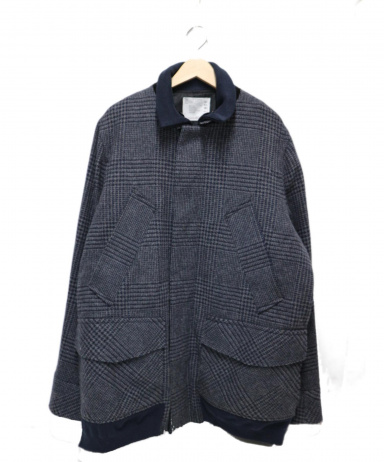 中古・古着通販】sacai (サカイ) グレンチェックブルゾン グレー