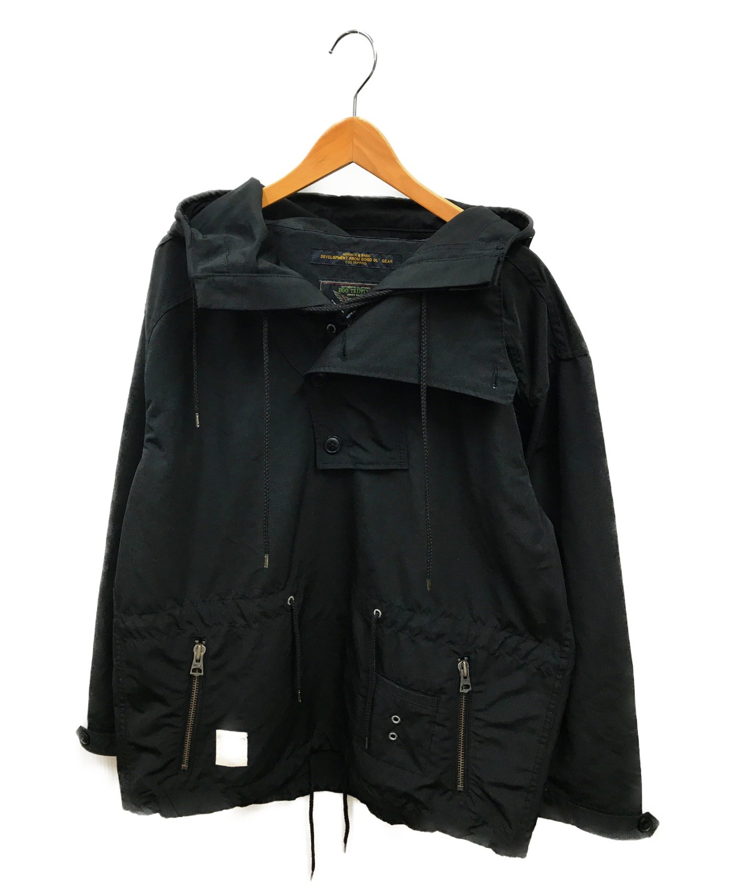 中古 古着通販 Ego Tripping エゴトリッピング ミリタリーマウンテンパーカー ブラック サイズ 48 6135 Military Mountain Parka ブランド 古着通販 トレファク公式 Trefac Fashion