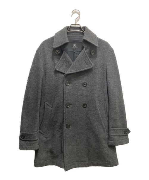 BURBERRY BLACK LABEL（バーバリーブラックレーベル）BURBERRY BLACK LABEL (バーバリーブラックレーベル) ロングPコート グレー サイズ:Lの古着・服飾アイテム