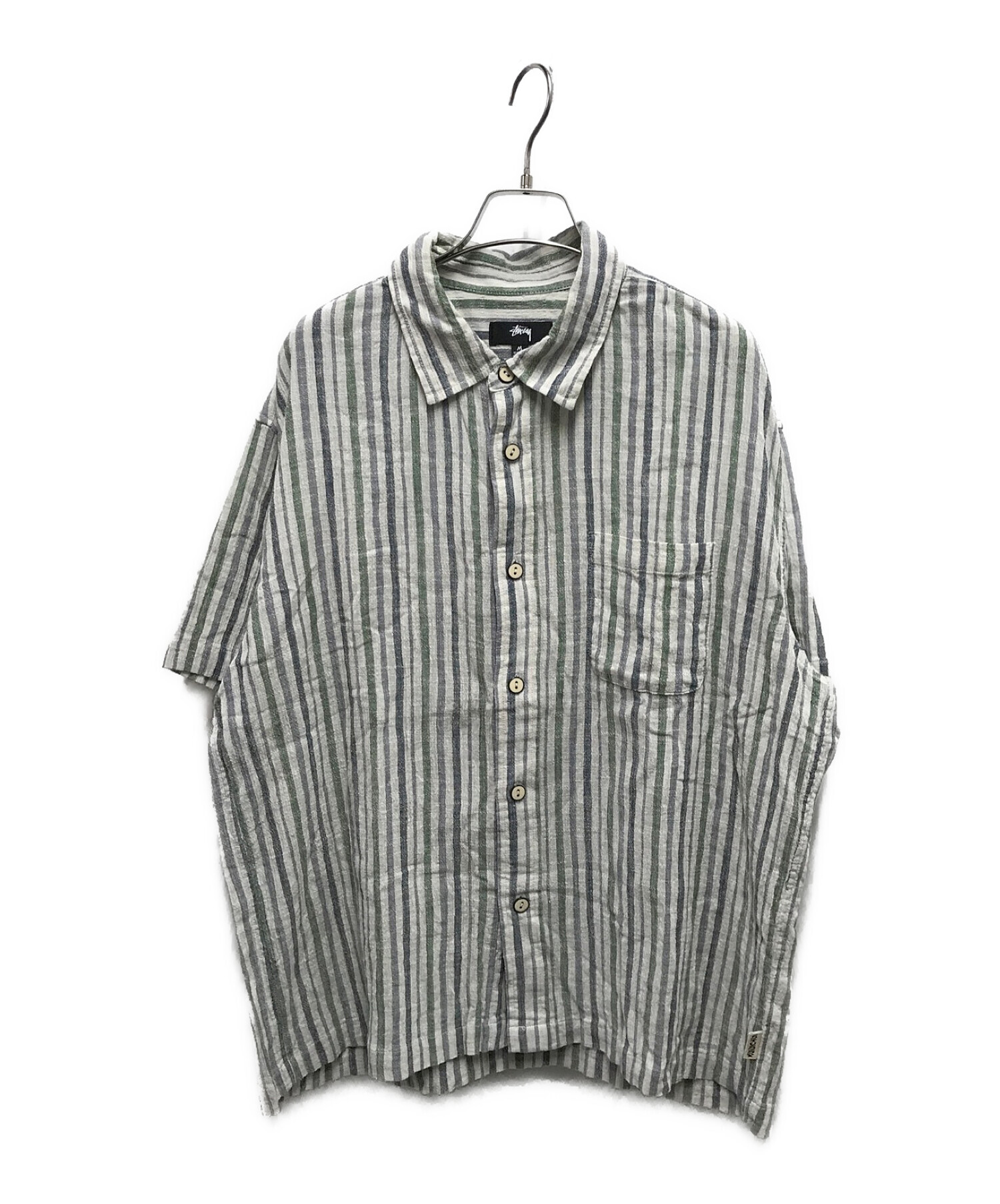 代引き人気 Multi stussy Gauze WRINKLY Shirt COTTON Wrinkly GAUZE