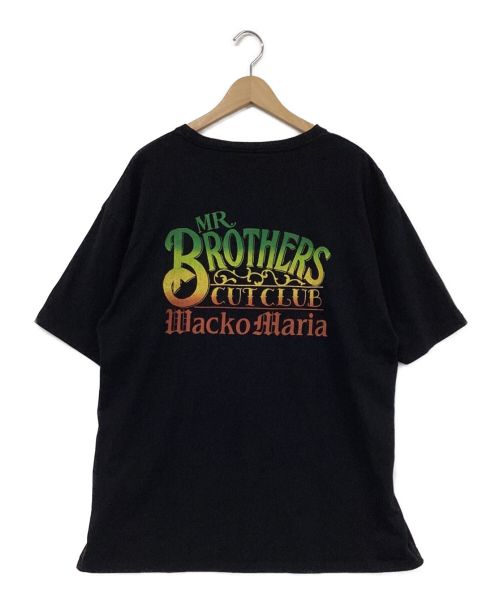 WACKO MARIA（ワコマリア）WACKO MARIA (ワコマリア) MR.BROTHERS CUT CLUB (ミスターブラザーズカットクラブ) バックプリントTシャツ ブラック サイズ:XLの古着・服飾アイテム