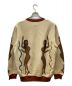 WACKO MARIA (ワコマリア) JACQUARD CREW NECK SWEATER ベージュ サイズ:L：22800円