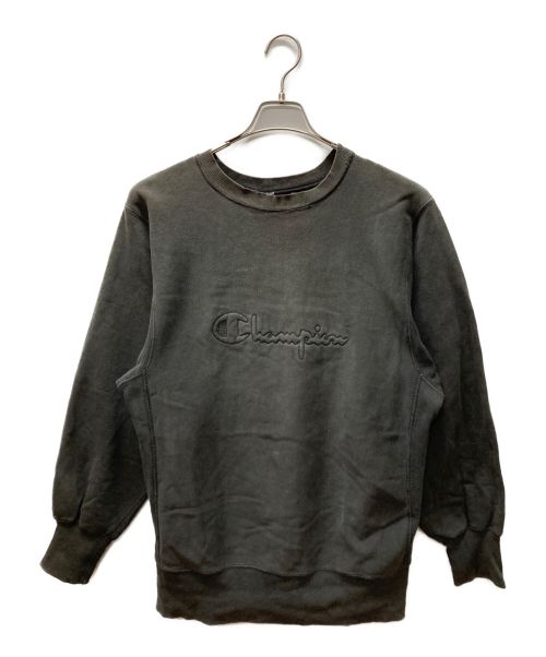 Champion（チャンピオン）Champion (チャンピオン) REVERSE WEAVEロゴスウェット ブラック サイズ:Lの古着・服飾アイテム