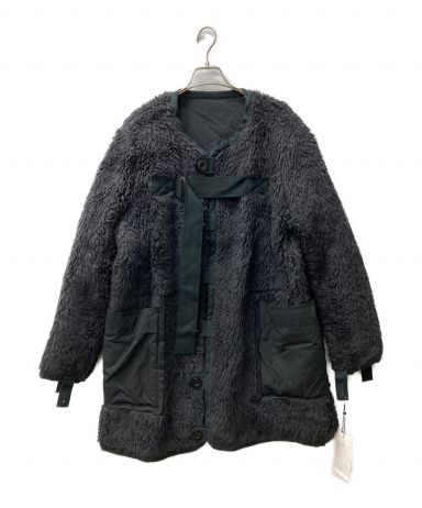 【中古・古着通販】sacai (サカイ) ボアリバーシブルコート ブラック