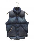 RockyMountainFeatherBed×Hysteric Glamourロッキーマウンテンフェザーベッド×ヒステリックグラマー）の古着「デニムダウンベスト」｜インディゴ