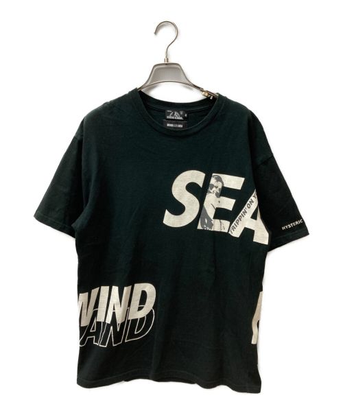 WIND AND SEA（ウィンド アンド シー）WIND AND SEA (ウィンダンシー) Hysteric Glamour (ヒステリックグラマー) プリントTシャツ ブラック サイズ:Mの古着・服飾アイテム