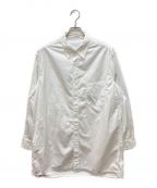 Yohji Yamamoto pour hommeヨウジヤマモト プールオム）の古着「CHAIN STITCH BROAD CLASSIC BIG BLOUSE」｜ホワイト