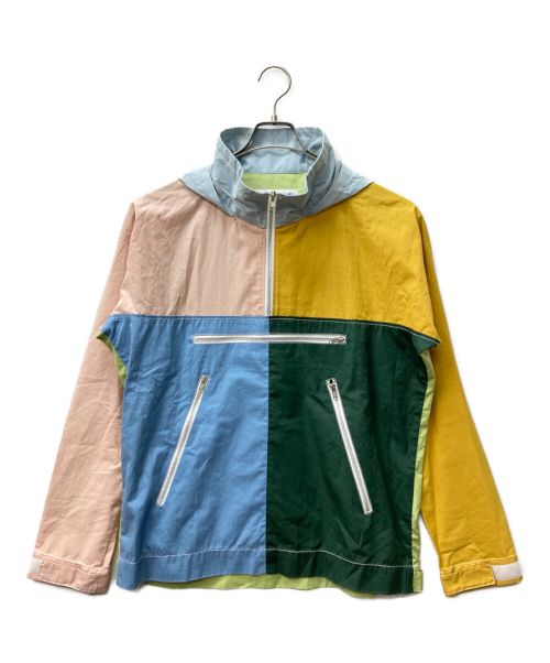 COMME des GARCONS SHIRT（コムデギャルソンシャツ）COMME des GARCONS SHIRT (コムデギャルソンシャツ) Colour Block Half Zip マルチカラー サイズ:Mの古着・服飾アイテム