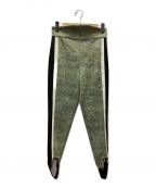 Mame Kurogouchiマメクロゴウチ）の古着「Ikat Gradation Jersey Tapered Trousers」｜グリーン