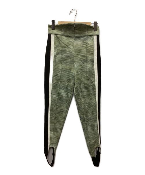 Mame Kurogouchi（マメクロゴウチ）Mame Kurogouchi (マメクロゴウチ) Ikat Gradation Jersey Tapered Trousers グリーン サイズ:2 未使用品の古着・服飾アイテム