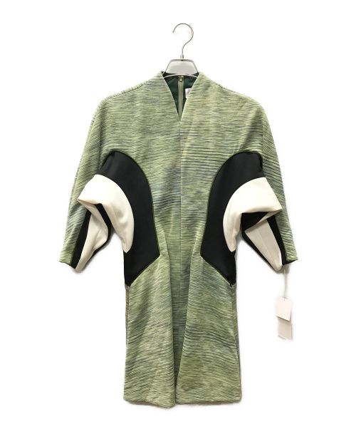 Mame Kurogouchi（マメクロゴウチ）Mame Kurogouchi (マメクロゴウチ) Ikat Gradation Jersey Mini Dress グリーン サイズ:2 未使用品の古着・服飾アイテム