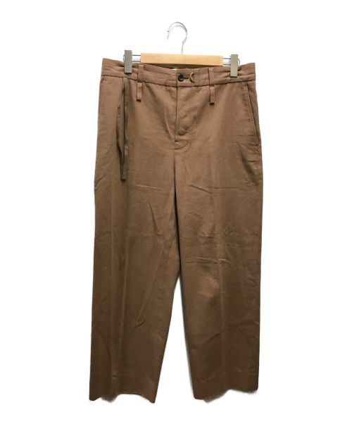 jonnlynx（ジョンリンクス）jonnlynx (ジョンリンクス) WIDE PANTS ブラウン サイズ:34の古着・服飾アイテム