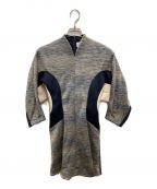 Mame Kurogouchiマメクロゴウチ）の古着「Ikat Gradation Jersey Mini Dress」｜ネイビー