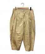 Porter Classicポータークラシック）の古着「GABARDINE BEBOP PANTS」｜ベージュ