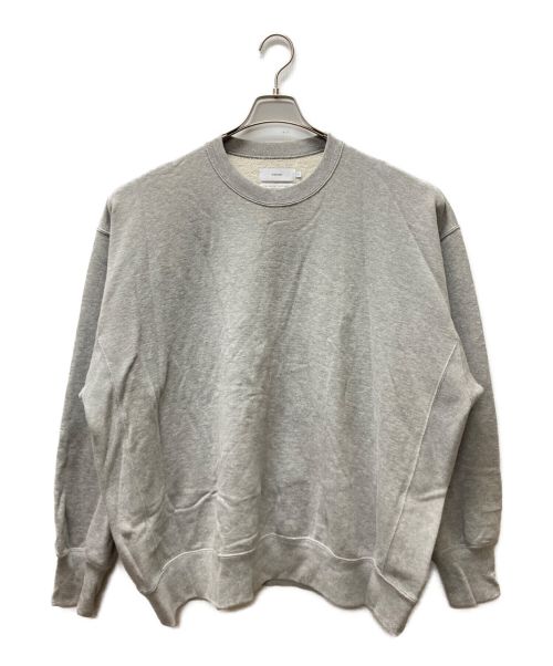 Graphpaper（グラフペーパー）Graphpaper (グラフペーパー) LOOPWHEELER for Graphpaper Classic Crew Neck Sweat グレー サイズ:Fの古着・服飾アイテム