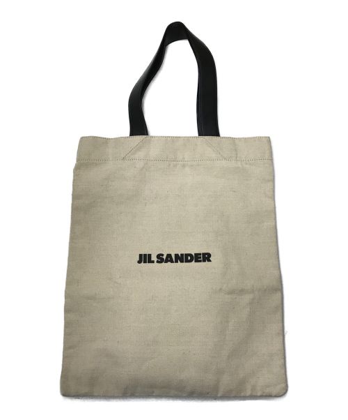 JIL SANDER（ジルサンダー）JIL SANDER (ジルサンダー) キャンバストートバッグ アイボリーの古着・服飾アイテム