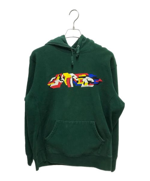 SUPREME（シュプリーム）SUPREME (シュプリーム) delta logo natural hooded sweat shirts グリーン サイズ:Largeの古着・服飾アイテム