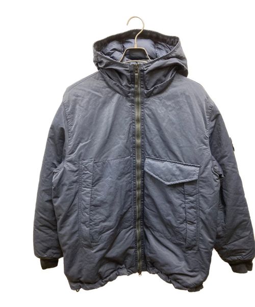 STONE ISLAND（ストーンアイランド）STONE ISLAND (ストーンアイランド) OPAQUE NYLON TWILL DOWN ネイビー サイズ:Lの古着・服飾アイテム