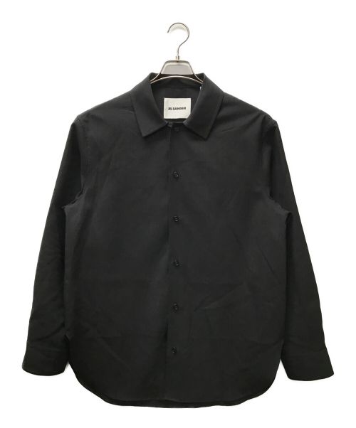 JIL SANDER（ジルサンダー）JIL SANDER (ジルサンダー) WOOL SHIRT ブラック サイズ:39の古着・服飾アイテム