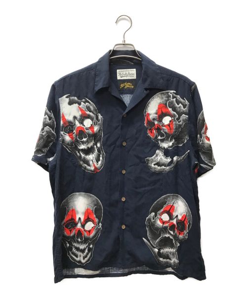 WACKO MARIA（ワコマリア）WACKO MARIA (ワコマリア) S/S HAWAIIAN SHIRT ネイビー サイズ:Sの古着・服飾アイテム