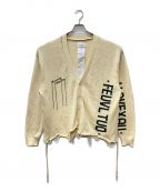 doubletダブレット）の古着「HIDDEN MESSAGE CARDIGAN」｜アイボリー