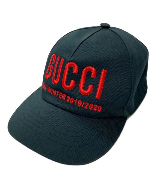 GUCCI（グッチ）GUCCI (グッチ) キャップ ブラックの古着・服飾アイテム