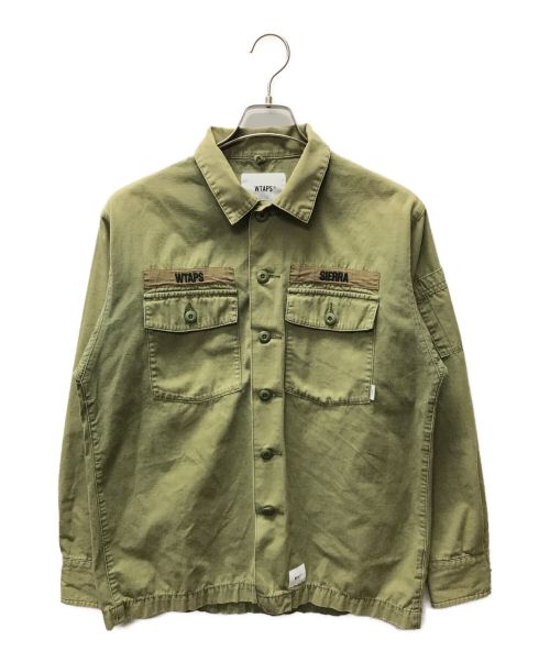 WTAPS（ダブルタップス）WTAPS (ダブルタップス) BUDS LS/SHIRT オリーブ サイズ:01の古着・服飾アイテム