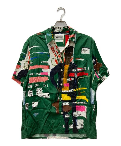 WACKO MARIA（ワコマリア）WACKO MARIA (ワコマリア) JEAN-MICHEL BASQUIAT S/S HAWAIIAN SHIRT グリーン サイズ:Mの古着・服飾アイテム