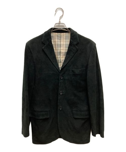 BURBERRY BLACK LABEL（バーバリーブラックレーベル）BURBERRY BLACK LABEL (バーバリーブラックレーベル) レザー3Bジャケット ブラック サイズ:Lの古着・服飾アイテム