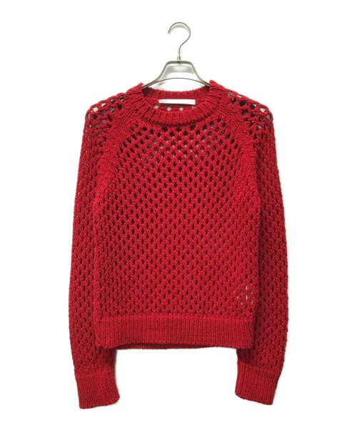 JOHN LAWRENCE SULLIVAN（ジョンローレンスサリバン）JOHN LAWRENCE SULLIVAN (ジョンローレンスサリバン) CABLE KNIT SWEATER レッド サイズ:Ｍの古着・服飾アイテム