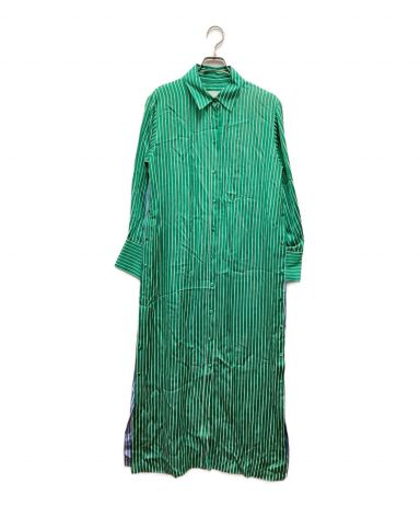 【中古・古着通販】MYLAN (マイラン) Bi-Color Stripe Shirt Dress 