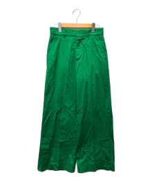 masu（エムエーエスユー）の古着「COTTON WIDE TROUSERS」｜グリーン