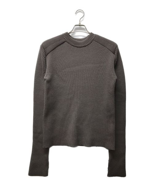 JOHN LAWRENCE SULLIVAN（ジョン ローレンス サリバン）JOHN LAWRENCE SULLIVAN (ジョンローレンスサリバン) SHOULDER PAD KNIT SWEATER ブラウン サイズ:Ｍの古着・服飾アイテム