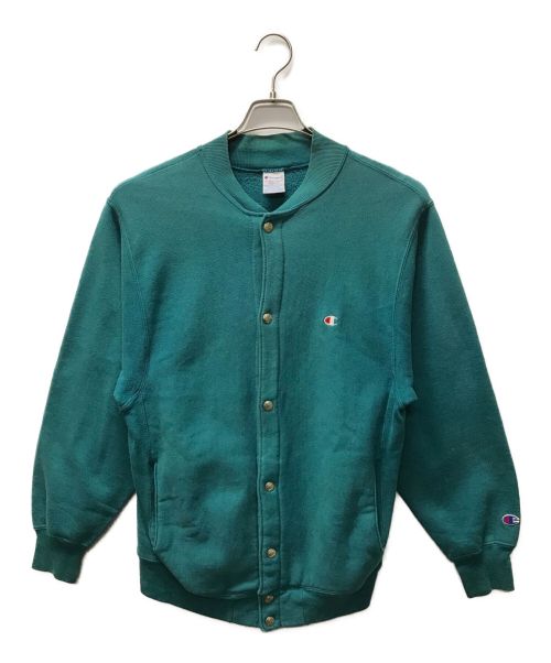 Champion（チャンピオン）Champion (チャンピオン) リバースウィーブスナップカーディガン グリーン サイズ:MEDIUMの古着・服飾アイテム