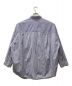 Graphpaper (グラフペーパー) Broad Stripe L/S Oversized Regular Collar Shirt ネイビー：16800円