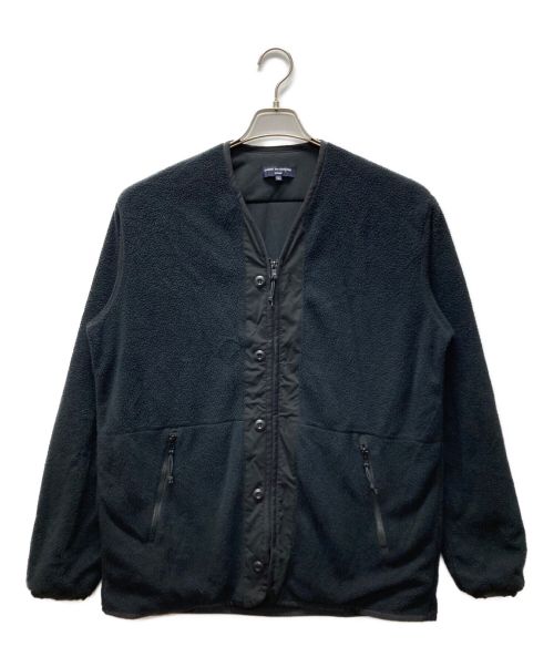 COMME des GARCONS HOMME（コムデギャルソン オム）COMME des GARCONS HOMME (コムデギャルソン オム) ノーカラーフリースジャケット ブラック サイズ:Lの古着・服飾アイテム