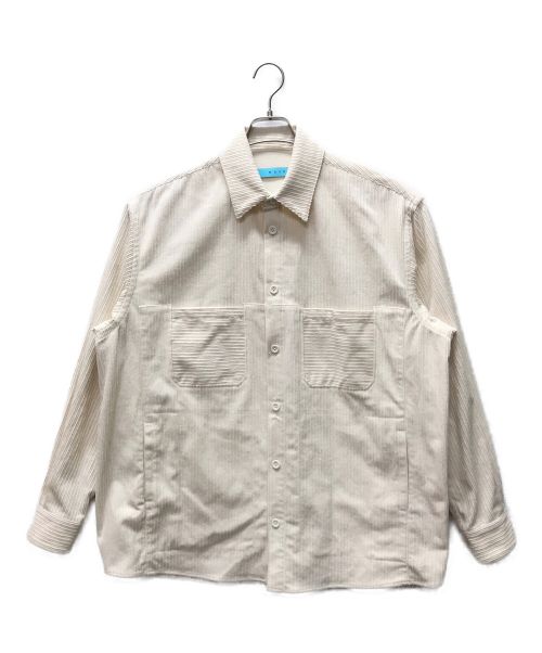 MUZE（ミューズ）MUZE (ミューズ) RELAXED FIT CORDUROY SHIRTS ホワイト サイズ:2の古着・服飾アイテム