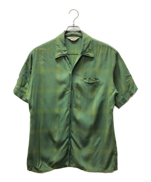 SPORTSMAN（スポーツマン）SPORTSMAN (スポーツマン) オープンカラーシャツ グリーン サイズ:Lの古着・服飾アイテム
