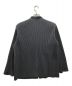 HOMME PLISSE ISSEY MIYAKE (オムプリッセ イッセイ ミヤケ) Vネックプリーツジャケット グレー サイズ:1：39800円