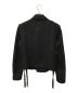 BLACK COMME des GARCONS (ブラック コムデギャルソン) ウールライダースジャケット ブラック サイズ:S：15800円