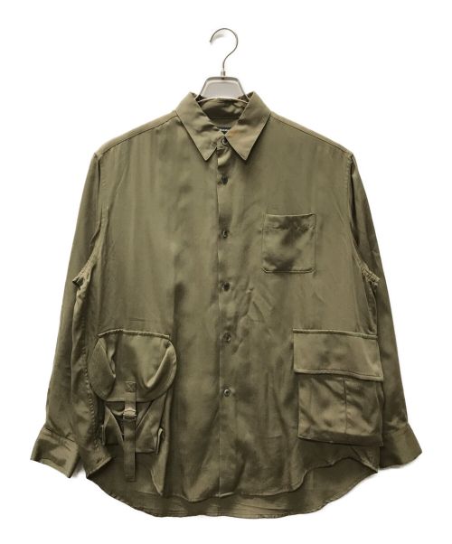 UNDERCOVERISM（アンダーカバーイズム）UNDERCOVERISM (アンダーカバーイズム) 変形ポケットレーヨンシャツ カーキ サイズ:2の古着・服飾アイテム