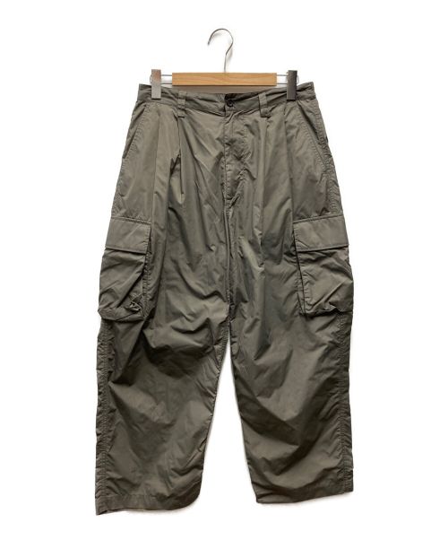 stein（シュタイン）stein (シュタイン) NYLON MILITARY WIDE TROUSERS グレー サイズ:ｓの古着・服飾アイテム