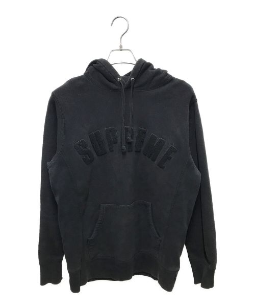 SUPREME（シュプリーム）Supreme (シュプリーム) アーチパイルロゴパーカー ブラック サイズ:Ｍの古着・服飾アイテム