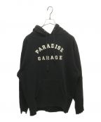 BIANCA CHANDONビアンカシャンドン）の古着「Paradise Garage University Hoodie」｜ブラック