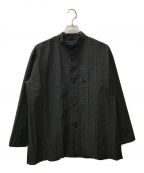 A-POC ABLE ISSEY MIYAKEエイポック エイブル イッセイ ミヤケ）の古着「ジオメトリックシャツ」｜ブラック