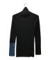 Yohji Yamamoto FEMME (ヨウジヤマモトファム) TWO-TONE ZIP-UP TURTLENECK ブラック サイズ:2：17800円